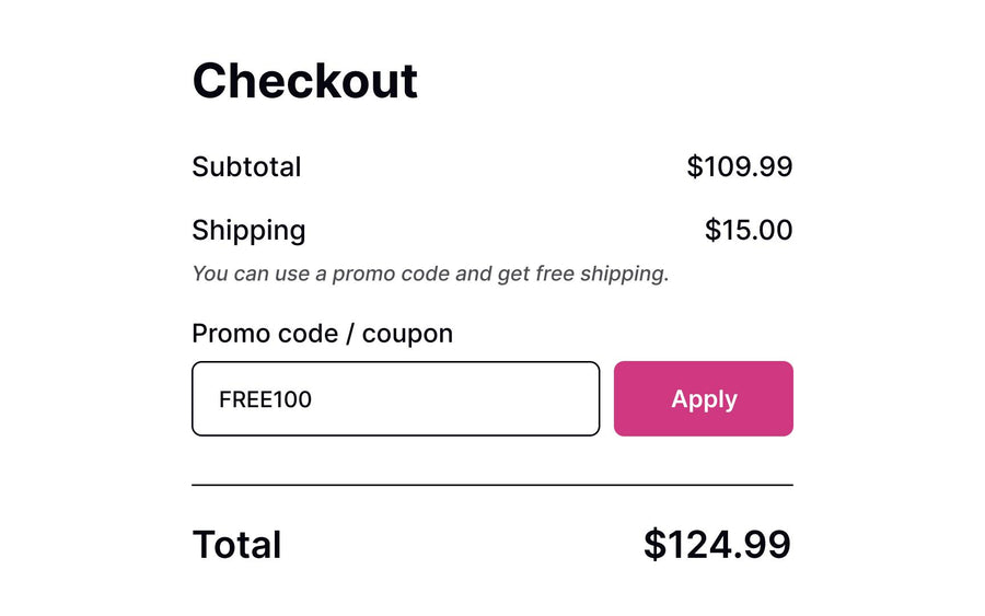 Apply coupon